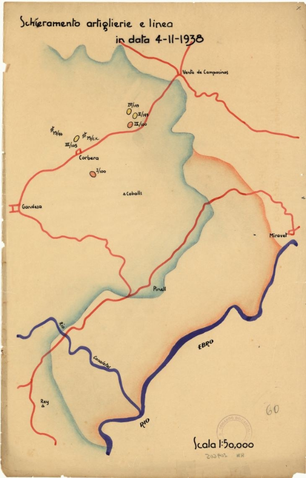 Detailierte Karte der Schlachtrouten der italienischen Armee im Ersten Weltkrieg, zeigt Städte, Ortschaften, geografische Merkmale und ist mit Soldatennamen und Datumsangaben annotiert.