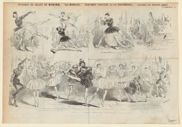 Illustration einer Gruppe von Menschen, die tanzen, mit begleitendem Text, der die Ereignisdetails beschreibt.